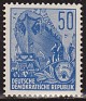 Germany 1954 Ships 50 PF Blue Scott 222. ddr 222. Uploaded by susofe